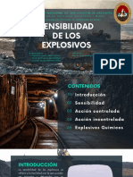 Sensibilidad de Los Explosivos - Ing de Minas B - Grupo5 PDF