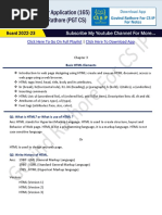 Chapter 3 Basic HTML Elements