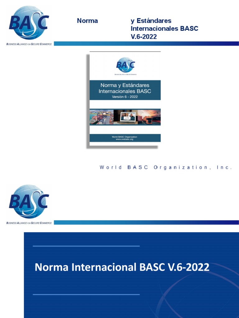 Norma BASC V6-2022: Cambios y Estructura | PDF | Planificación ...