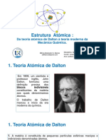 Estrutura Atómica Da Teoria Atómica de Dalton À Teoria Moderna Da Mecânica Quântica 1 PDF