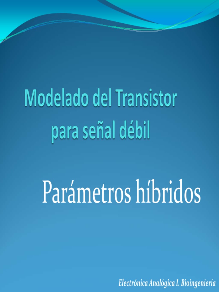 Modelado Del Transistor | PDF | Red eléctrica | Ciencia de los Materiales