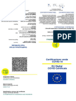Certificazione Verde COVID-19 EU Digital COVID Certificate: Masera Virginia