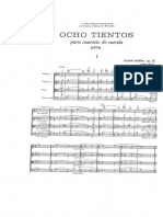 Halffter Ocho Tientos Quartetto Partitura