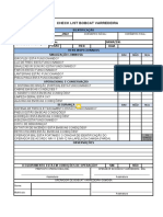 Check list varredeira Bobcat