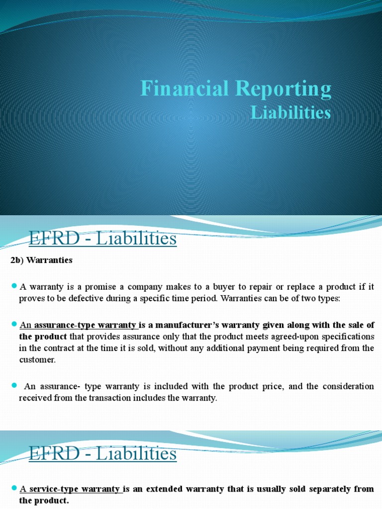 3.3.warranties & OBF PDF Debits And Credits Balance Sheet