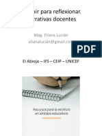 Escribir para Reflexionar. Narrativa Docente PDF