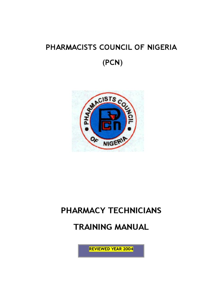 Technician Manual PDF | PDF | Pharmacist | Human Body