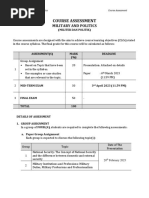 COURSE ASSESSMENT - Military & Politics PDF