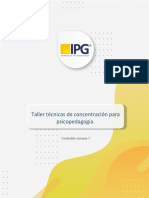 Taller Tec de Concentración para PSP Semana7 PDF