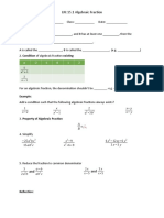 LN: 15.1 Algebraic Fraction: Example