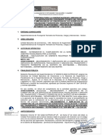 Terminos de Referencia Pedido de Servicio #01237 2022