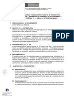 Terminos de Referencia Pedido de Servicio #1723 2022