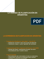 La Agenda de Planificación en Argentina