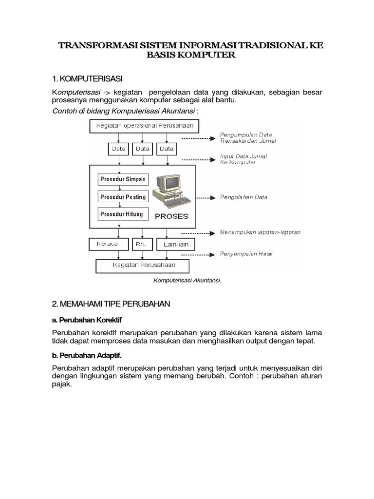 Transformasi Sistem Informasi | PDF