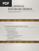 Database IMPLEMENTATION TOOLS