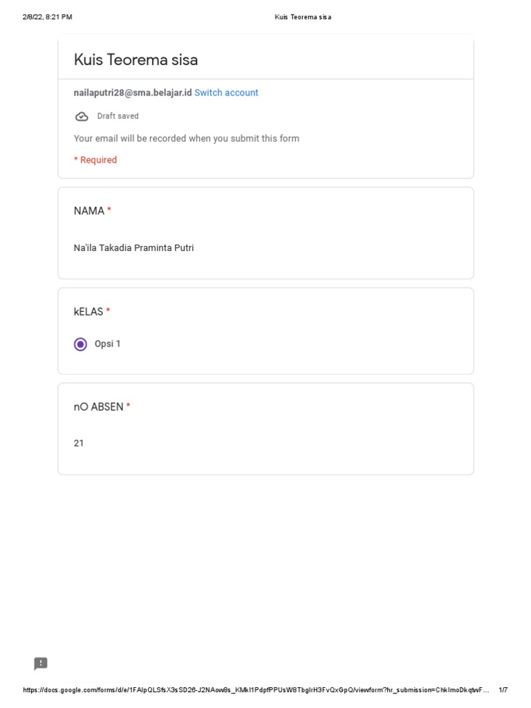 Kuis Teorema Sisa Sma Pdf