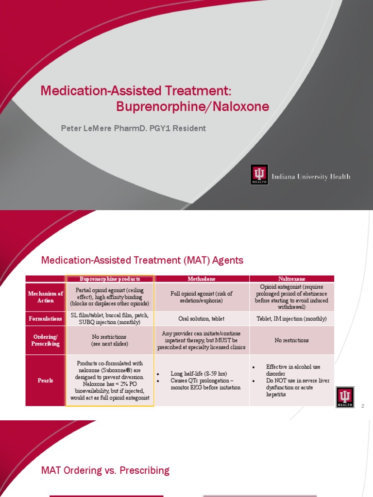 Mat Presentation Providers | PDF | Addiction | Opioid Use Disorder