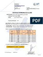 Certificat Permeabilitat - Certificado de Permeabilidad