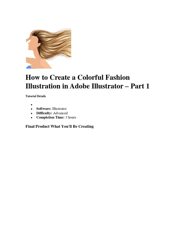 How To Create A Colorful Fashion Illustration in Adobe Illustrator
