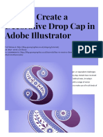 How To Create A Decorative Drop Cap in Adobe Illustrator PDF