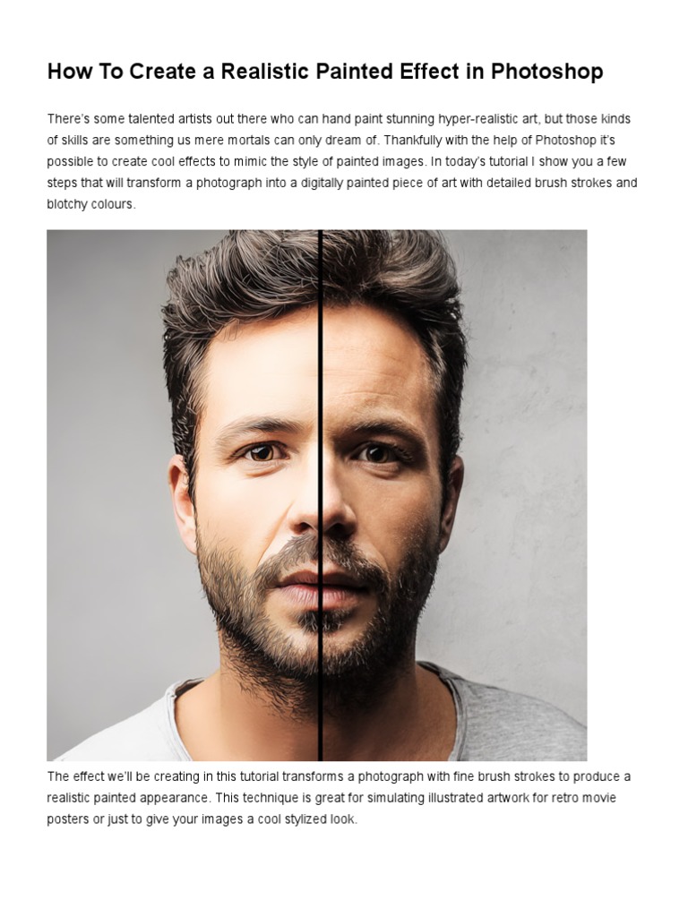 Transforming photographs into hyper realistic digital paintings using