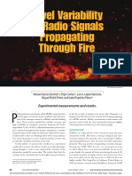 Level Variability of Radio Signals Propagating Through Fire Experimental Measurements and Results PDF