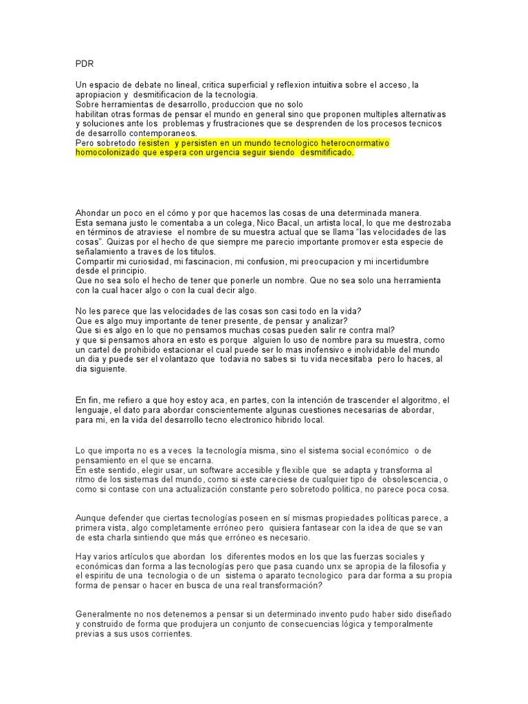 Pure Data Resistencia Micaela Perez Pdf La Teoría Crítica Sociedad