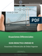 Ecuaciones Diferenciales de Orden Superior: Guía Completa