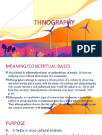 What Is Ethnography Set 2