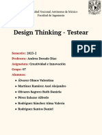 Design Thinking - Testear