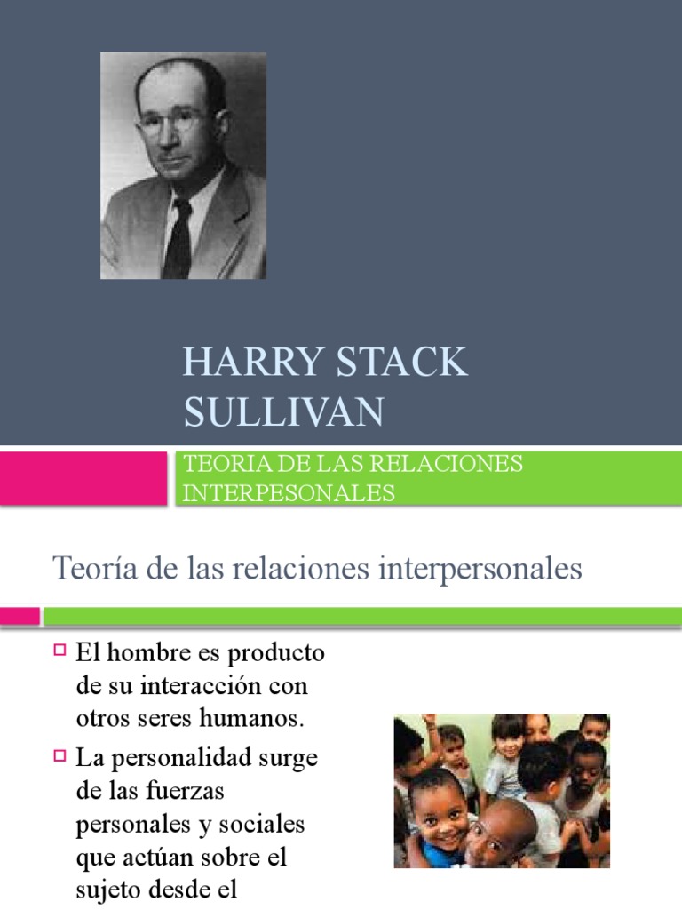Harry Stack Sullivan | PDF | Infancia | Adultos
