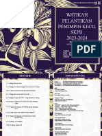 Buku Program Watikah Pelantikan 2023