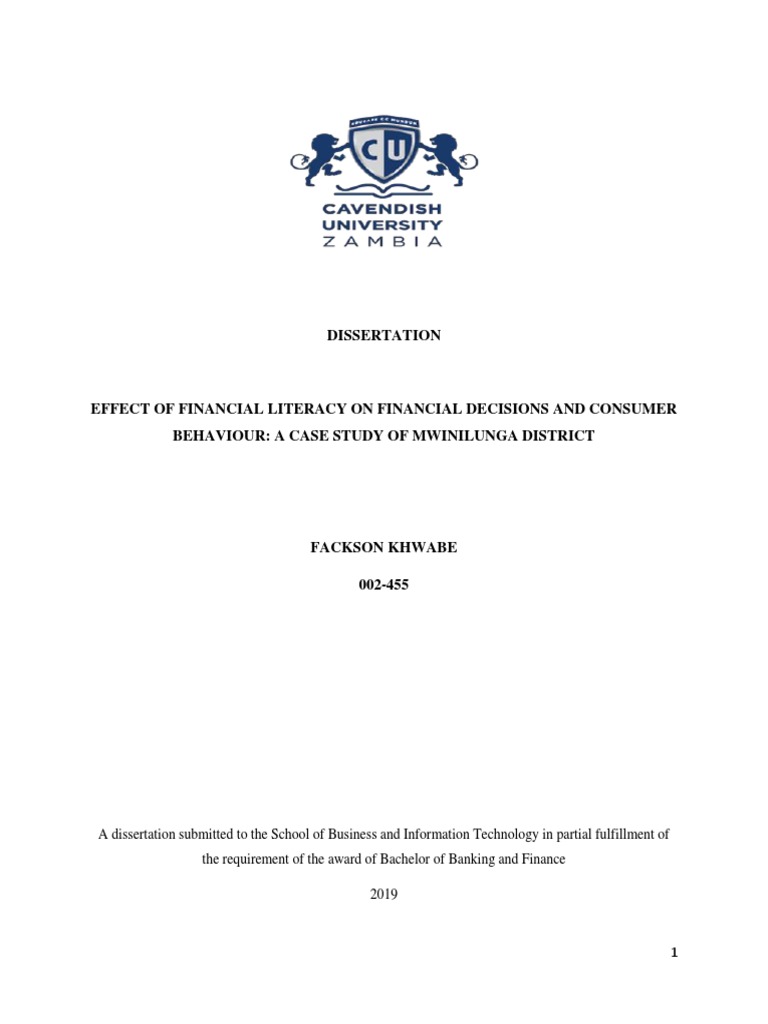 Effect of Financial Decisions and Consumer Behavior | PDF | Career & Growth