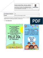 Instituto Técnico Industrial Pascual Bravo: Cronograma Semanal # Fecha