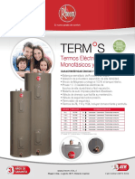 Ficha Tecnica Termo Electrico Piso Rheem 76-454 LTS PDF