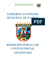 Informe Rendicion Publica de Cuentas en Warnes Gestion-2022 PDF