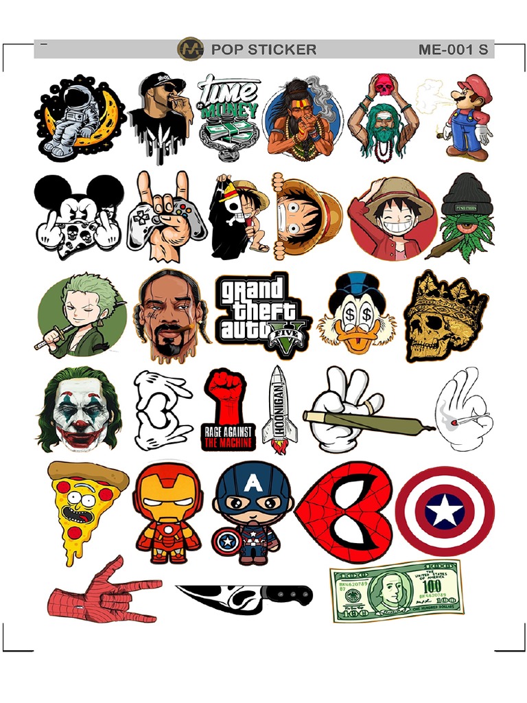 Pop Sticker Small PDF | PDF