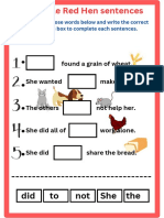 Little Red Hen Individual Activity
