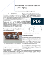 Informe Sobre Diseño y Construcción de Un Trasformador Trifásico PDF