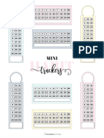 Super Cute Mini Habit Trackers SaturdayGift