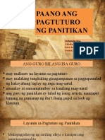 Pagtuturo NG Panitikan Filipino