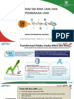 Program SNI Bina UMK dan Pembinaan UMK