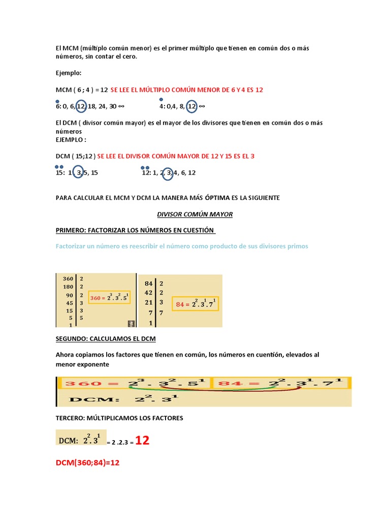 Fotocopia de MCM y DCM | PDF