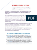 Analisis Del Salario Minimo