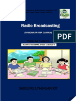 Fil 8 Q4 Week 6 Radio Broadcasting