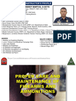 Proper Care and Maintenance of FAs and Ammunition PDF