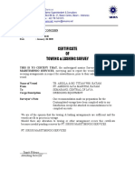 Form Kosong Certificat of TOWING & LASIHING Survey