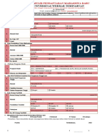 Formulir Pendaftaran Mahasiswa Baru BCM