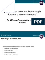 ¿Qué Hacer Ante Una Hemorragia Durante El Tercer Trimestre - PDF