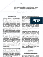 Accidentes Con Medicamentos. Conceptos, Clasificación y Métodos de Detección. Carmen Lacasa.